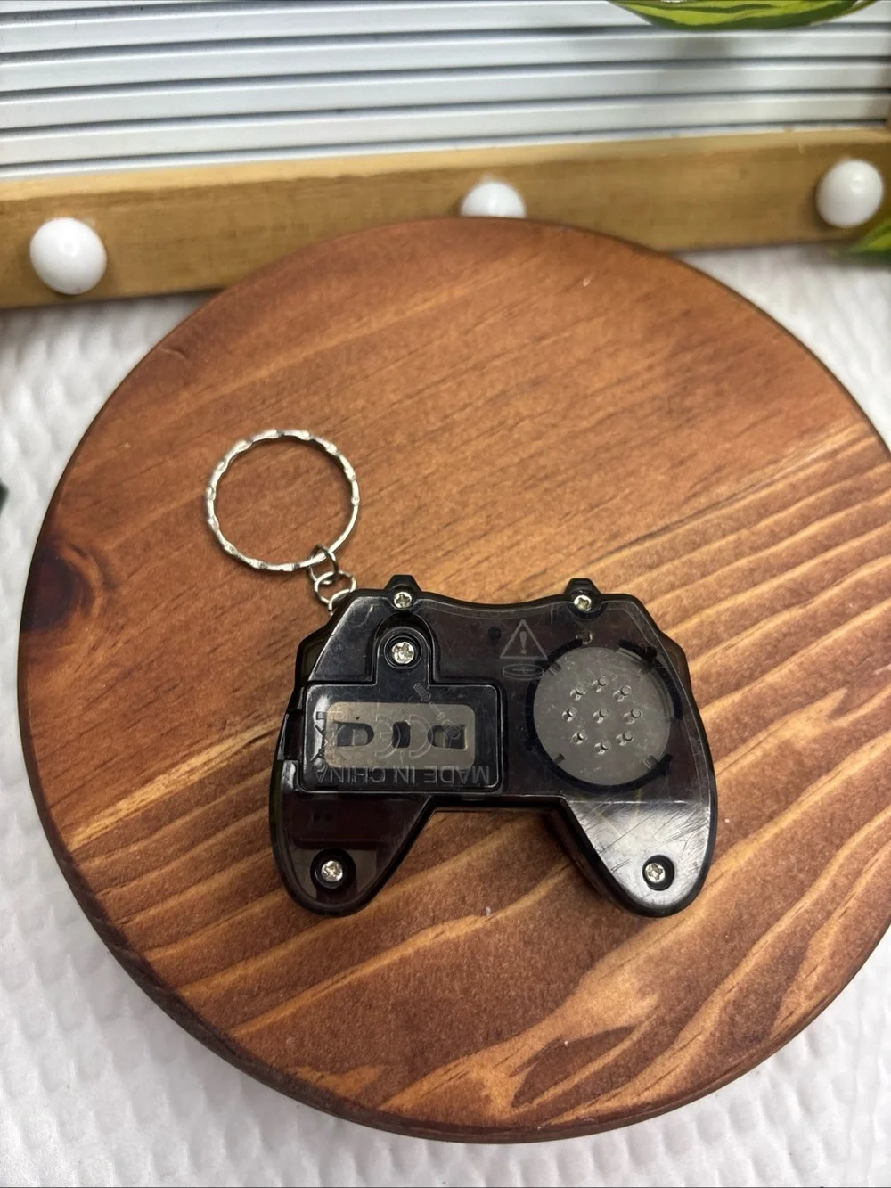 Black Mini Video Game Controller Keychain - On The Go Game!